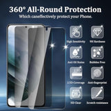 [4 Pack] 2 Pack Privacy Screen Protector For Samsung Galaxy S21 5G With 2 Pack Camera Lens Protector, 9H Hardness Anti Spy Tempered Glass Screen Protector