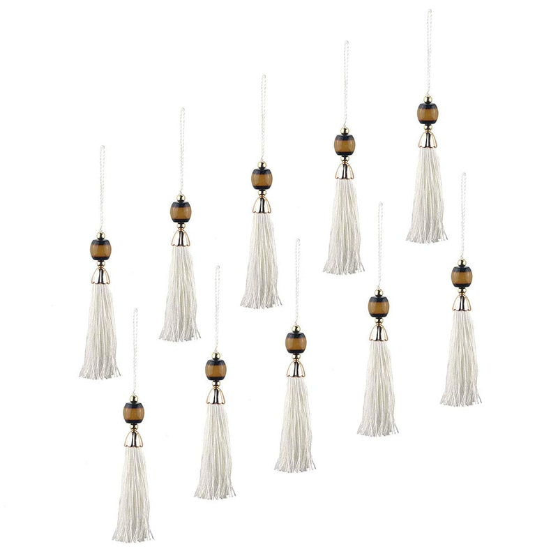 10Pcs Soft Craft Mini Tassels Acrylic Decorative Beads For Jewelry Making, Cra