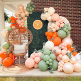 50Pcs Orange Brown And Green Balloons,12 Inch Woodland Balloon Arch Jungle Balloons Safari Birthday Decorations,Suitable For Jungle Safari Birthday Wedding Forest Decorations