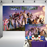 Battle Royale Birthday Banner 5×3Ft Video Game Party Backdrop Decor