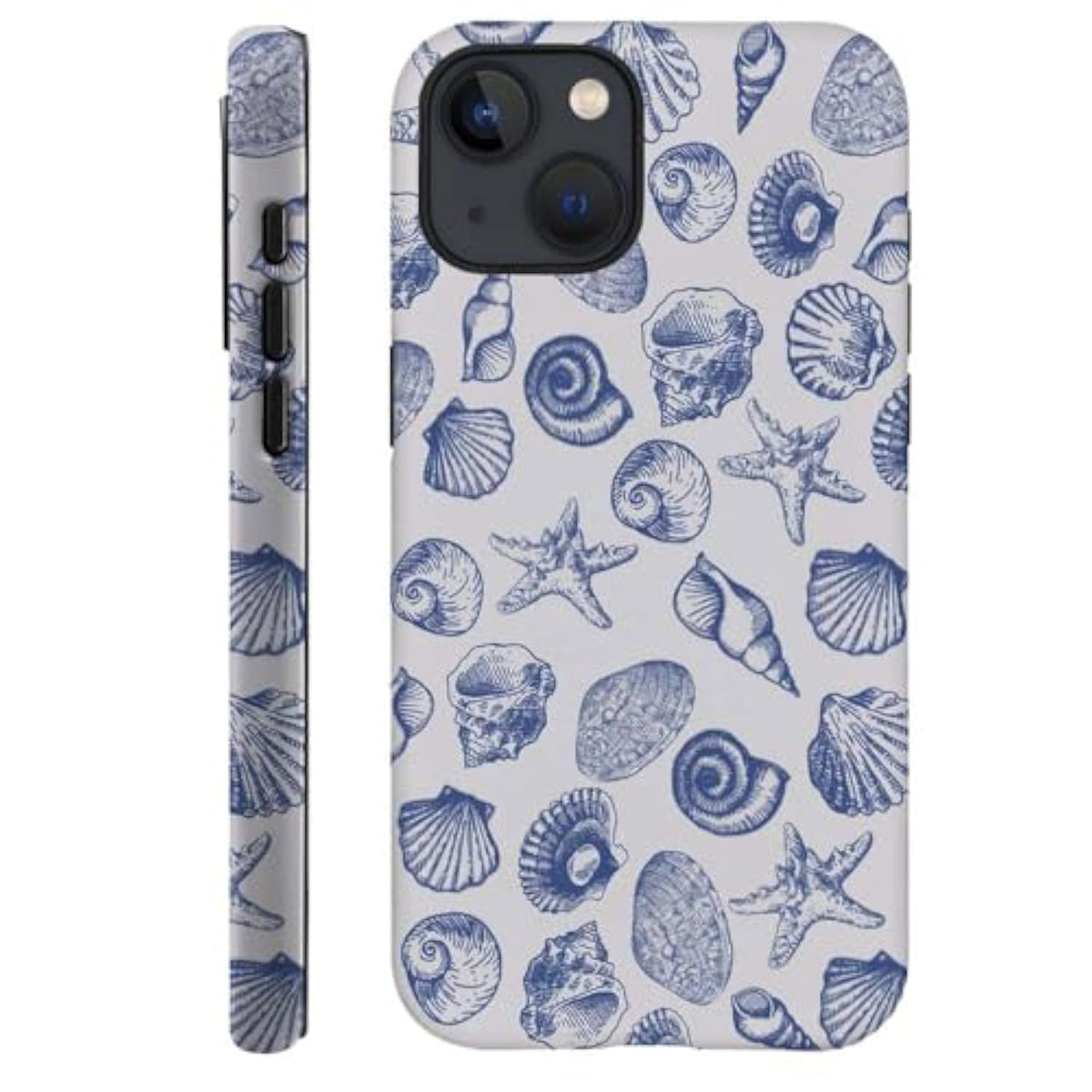 Case Compatible With For Iphone 14,Cute Blue Seashell Phone Case For Iphone 14 For Girl Women Boy Men