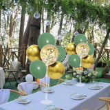 Green And Gold Balloon Stand Centerpiece Table Decorations For Birthday Woodland Baby Shower Party Decoration (Green Gold Set4)