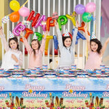 194Pcs Hawaiian Aloha Decorations For Happy Birthday Party Plates, Cup, Napkin, Tablecloth, Tableware, Summer Beach Holiday Party Birthday Party Supplies Plates Serve 24 Guests