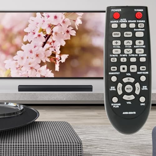 AH59-02547B Soundbar Remote Control Replacement fit for Samsung Sound Bar AH68-02644D-00 HW-F450 HW-F450ZA HW-FM45 HW-FM45C PS-WF450 HWF450 HWF450ZA