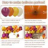 Fall Balloon Arch Kit: Pumpkin, Maple Leaf, Acorn Foil Balloons