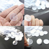 40 Pack Self Adhesive Wall Hook Sticky Ceiling Hooks Small Disc Sticker Hanger For Christmas Festival Wedding Decorations Baloon Storage Display 2Cm/0.78”
