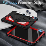 Case For (A16) 11Th Generation 11 Inch (2025), 10Th Generation 10.9 Inch (2022) Kids Friendly I Pad Case 10Th Gen With Screen Protector,Shockproof Cover For I Pad 11/10 Gen,Black Red