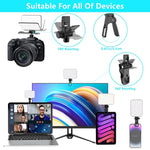 Selfie Light, 60 Led 2200Mah Rechargeable Cell Phone Fill Light 7 Modes, 10-Level Brightness, Portable Clip On Light For Phone/Tablet/Laptop, Zoom Call Vlog Makeup Tiktok Video Fill Light
