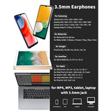 Wired Earbuds With Microphone, 3.5Mm Jack Earphone Magnetic In-Ear Headphone S