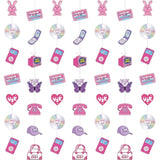 8 Packs Y2K Party Decorations Pink Paper Banner Early 2000S Hanging Decor I Love 00'S Paper Cutout Retro 2000S Garland For Birthday Female Bachelorette Party Supplies Decoration