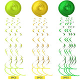 30-Pack Sunflower Hanging Swirl Decorations – Foil Ceiling Decor for Birthday & Baby Showers