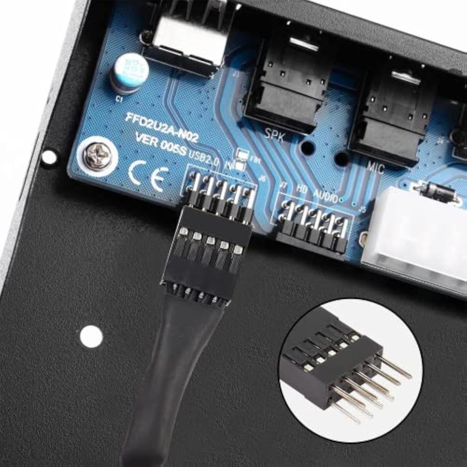 Usb A To 9 Pin Usb Header, 9 Pin Motherboard Male Idc Dupont To Usb 2.0 Type A