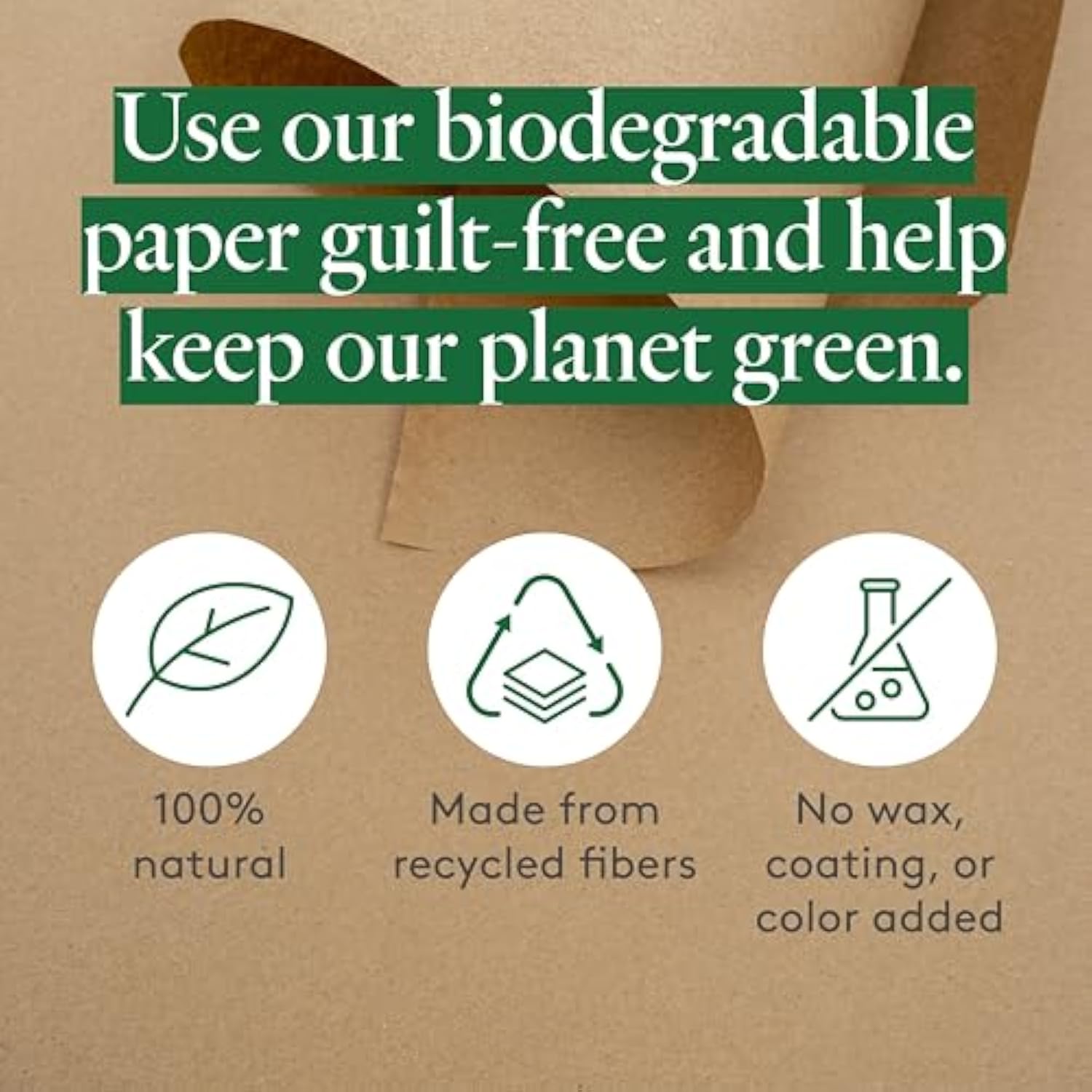 Brown Kraft Paper Roll 30 Inch Wide, 2400 Inch Long, 1 Roll, Jumbo Roll For Eco Friendly Christmas Gift Wrapping Paper And Packing Paper, By