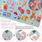 Mouse Pad Desk Mat Large, Anti-Slip Big Mousepad Xxl Large With Stitched Edges, 35.4"X15.7" Mouse Mat For Computer(Sky Blue)