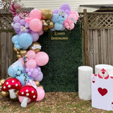 159Pcs Wonderland Balloon Arch Garland Kit Wonderland 1St Birthday Party Decorations Pastel Pink Blue Purple Metallic Gold Balloons For Onederland Baby Shower Garden Tea Party Spring Supplies
