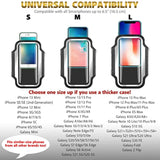 Running Phone Holder Armband. Iphone & Galaxy Cell Phone Sports Arm Bands For Women, Men, Runners, Jogging, Walking, Exercise & Gym Workout. Fits All Smartphones. Adjustable Strap, Cc/Key Pocket