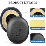 Replacement Earpads For Jabra Evolve2 65 - Softer Protein Leather Ear Pads Cushions For Jabra Evolve2 65/ Evolve2 40/ Elite 45H On-Ear Wireless Headset (Black)