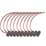 9V Battery Connector, 10 Pack 9 Volt Battery Clip Connector, 9V Battery Clip Adapter With Wire And Hard Buckle Plastic Housing (T-Type)