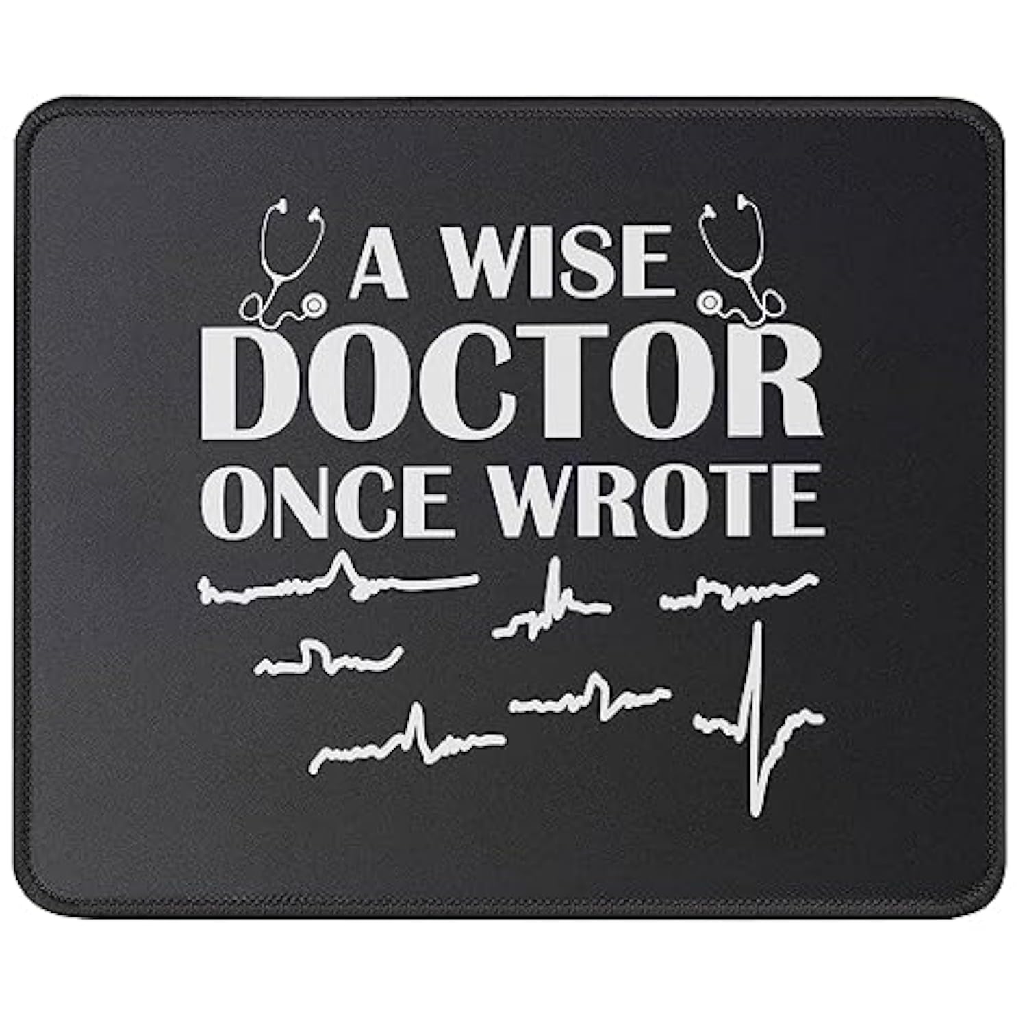 Doctor Once Wrote Medical Doctor Handwriting Funny Doctor Gifts Mouse Pad - Physician Mouse Mat - Medical Student Practitioner Dr Mousepad 9.5 Inch
