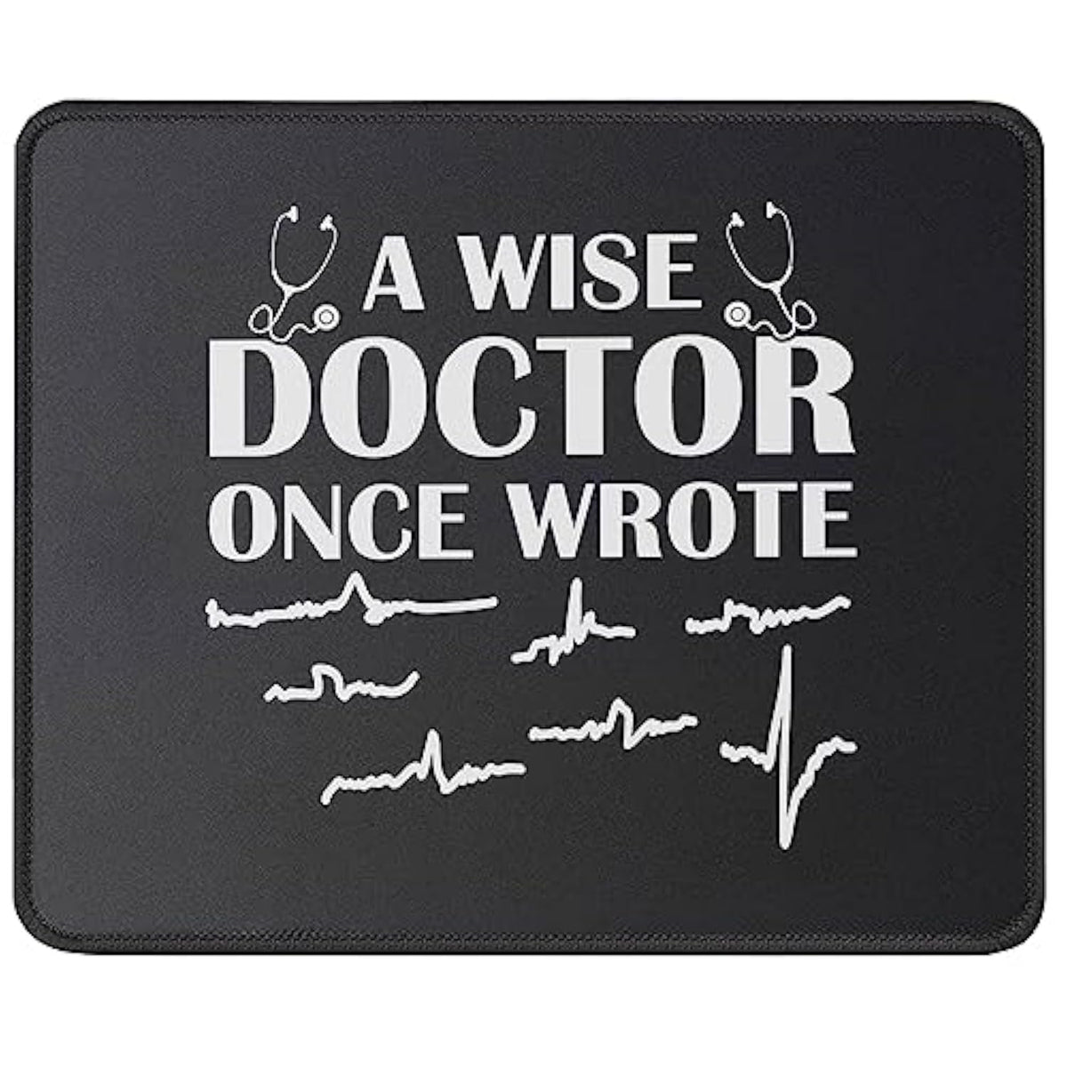 Doctor Once Wrote Medical Doctor Handwriting Funny Doctor Gifts Mouse Pad - Physician Mouse Mat - Medical Student Practitioner Dr Mousepad 9.5 Inch