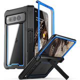 Guardian Case For Google Pixel Fold 5G,[Hinge Protection][Kickstand][Mil-Grade Protection] Ultra-Thin Full-Body Hybrid Shockproof Protective Rugged Cover With Built-In Screen Protector, Blue