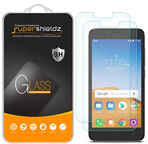 (2 Pack) Designed for Alcatel Tetra Tempered Glass Screen Protector, Anti Scratch, Bubble Free
