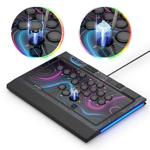 Sapphire S1 Leverless Arcade Controller Joystick for PlayStation 5 and PlayStation 4 and PC (Fighting Stick) Officially Licensed Sony