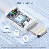 Usb C To Lightning Cable 3Pack 6Ft [Mfi Certified] Iphone Fast Charger Cable Usb-C Power Delivery Charging Cord For Iphone 14/13/12/11/Xs/Xr/X/8/Ipad, White