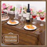 3 Pack Wood Grain Plastic Tablecloth, 54 X 108Inch Rustic Wood Table Covers For Rectangle Table Disposable Vintage Farmhouse Tablecloths For Cowboy Western Barn Birthday Baby Shower Party Supplies