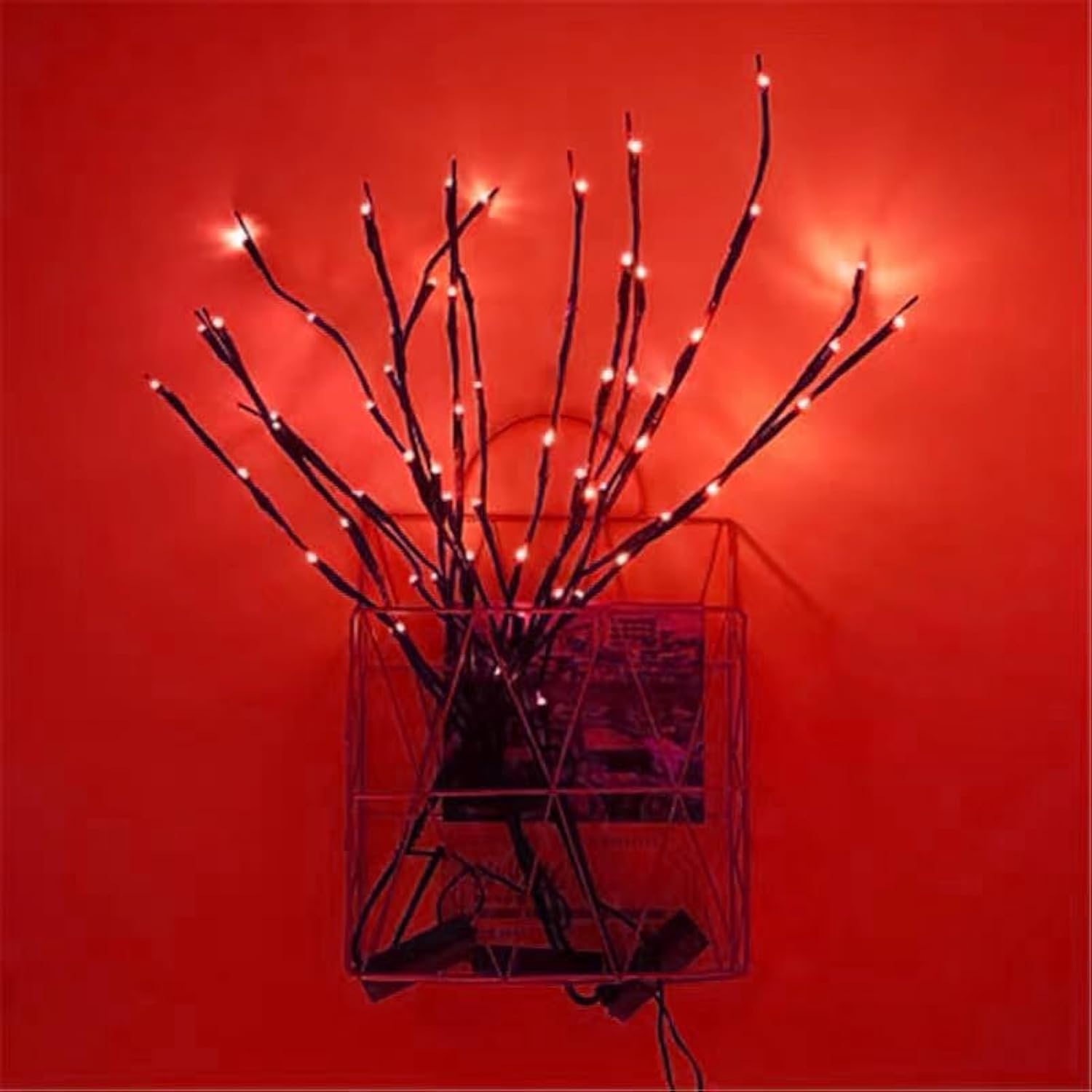 Branch Lights,3 Pcs Twig Light Usb&Battery Powered 8 Flashing Modes By Remote Control.Branch Lights For Indoor, Light Up