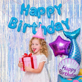 2-Pack Iridescent Foil Fringe Tinsel Curtains for Party and Photo Backdrop Decor