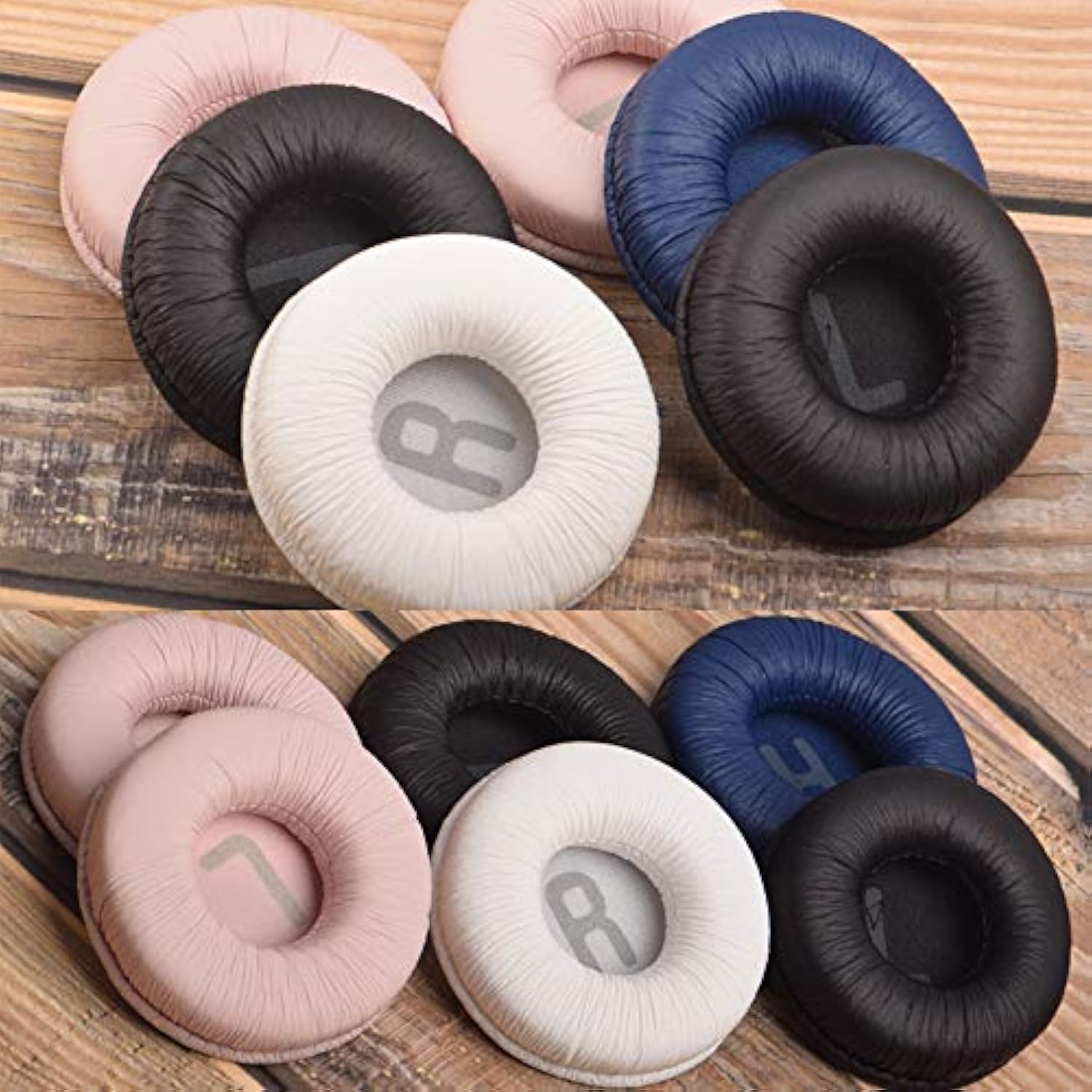 Replacement T500Bt Earpads Foam Ear Pads Pillow Cushion Cover Compatible For Jbl Tune600 T500Bt T450 T450Bt Jr300Bt On-Ear Wireless Headphones Headset 70Mm Earpads (Blue With L/R)