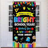 Welcome Back To School Door Cover, Welcome Classroom Door Banner When You Enter This Classroom First Day Of School Door Cover, Back To School Party Supplies Banner For Door Wall Blackboard