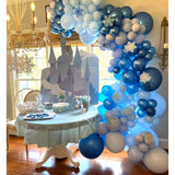Blue Balloon Metallic Blue Balloons, 60Pcs 12Inch Chrome Blue Balloons Kit Macaron Baby Pearl Navy Blue Latex Balloons For Birthday Wedding Baby Shower Party Decoration
