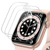 JETech Screen Protector Compatible with Apple Watch SE 3/2/1 (2025/2022/2020) / Series 6 5 4 40mm, TPU HD Clear Full Coverage Film, 3-Pack