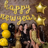 16In Script Gold Happy New Year Balloons NYE Party Decorations 2026