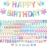 167 Pcs DIY Glitter Banner Kit for Custom Happy Birthday, New Year, and Party Decor