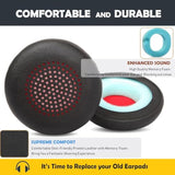B825 Earpads Replacement Cushions Compatible With Poly Voyager 4310 Uc/4320 Uc/Voyager Focus Uc B825/Voyager Focus 2 Uc B835/Plantronics Poly Blackwire 5220/5210/5200/7225 Headsets