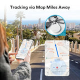 Key Finder Tracker Tag - [Apple Mfi Certified] Smart Bluetooth Tracking Device With Find My (Ios Only), Replaceable Battery, Diy Stickers, For Wallets, Luggage, Suitcases, Backpacks, 2 Pack