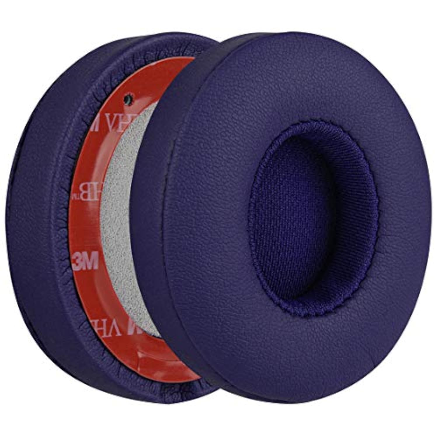 Geekria QuickFit Replacement Ear Pads for Beats Solo 2 (B0534) & Solo 3 (A1796) Wireless On-Ear Headphones, Ear Cushions (Pop Purple)