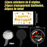 36 Pieces Clear Balloons Diy Transparent Balloons With Birthday Sticke