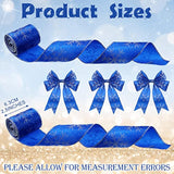 Christmas Snowflake Wired Ribbon, 2.5 Inches X 12 Yards 2 Rolls Satin