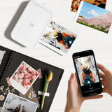 Photo Printer 4X6 With 108 Sheet Photo Paper& 2 Ribbon, Instant Picture Printer For Iphone, Smartphone, Thermal Dye Sublimation, Wi-Fi Connnecting, Home Use, White