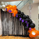Black White Orange Balloon Arch Kit 140PCS Halloween Balloons for Birthday Thanksgiving Party Decor