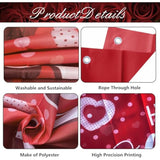 Happy Valentine'S Day Banner 72X44 Inch Backdrop For Photography, Party Decorations, Romantic Love Valentine Decorations