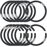 12 Pcs Universal Metal Ring Sticker Compatible With Magsafe Magnetic Wireless Charging Iphone 15 14 13 12 Pro Max Samsung Galaxy, 2 Styles Ultra Thin Notched And Round Ring Car Charger Kit(No Magnet)