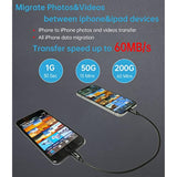Compatible For Iphone To Iphone Transfer Cable Male To Male Data Migration, Io
