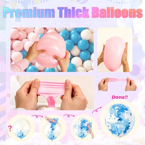 Gender Reveal Decorations Kit for Boy or Girl, Teddy Bear Theme