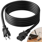 Power Cord Replacement For Treadmills And Computers, Extra Long 8 Feet Cord Compatible With Peloton Tread And Superfit Treadmill, 14 Awg Heavy Duty Ac Power Supply Cable, Universal 3 Prong