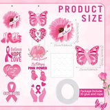 2 Sets Breast Cancer Awareness Porch Sign Welcome Banner Decor